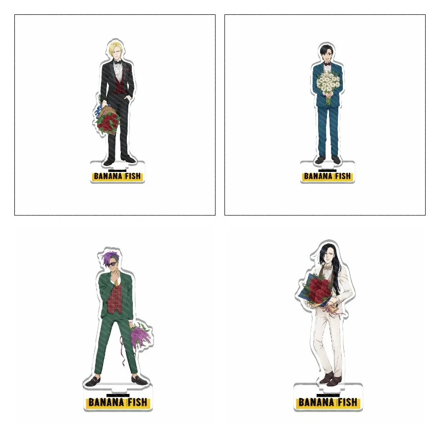 

15CM Anime BANANA FISH Figures Ash Lynx Okumura Eiji Yousiss Acrylic Stands Model Valentine Style Desk Decor Prop Fans Gift