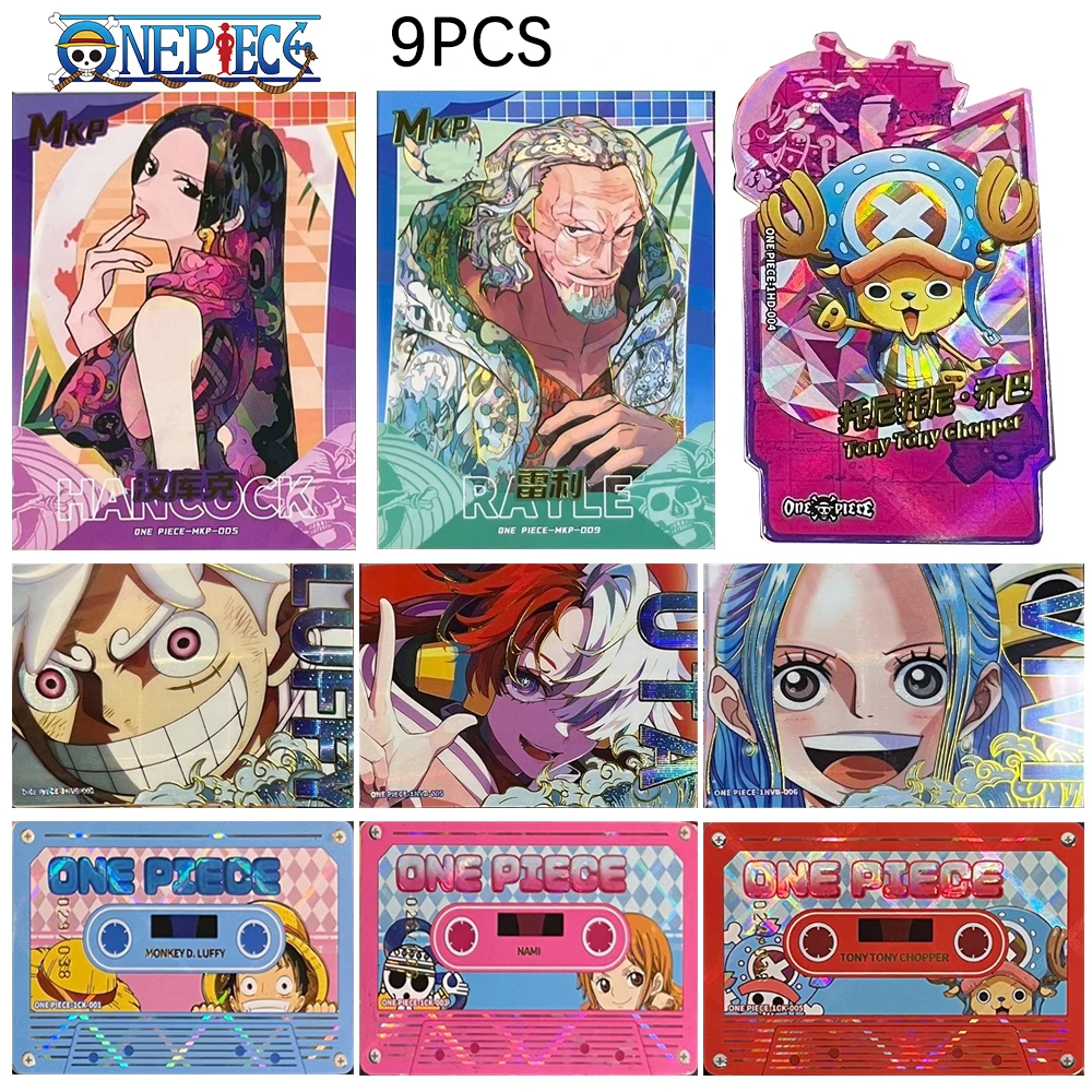 

Цельные коллекционные карты MKP CK HD 9 шт./компл. Nami Luffy Yamato Vivi Perona Zoro Shanks Rainbow Laser Anime Festival Gift