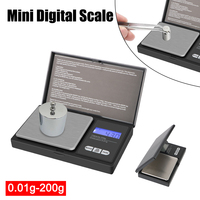 Mini Digital Scale High Accuracy Backlight Electric Pocket For Jewelry Gram Weight For Kitchen 200G-0.01G Precise LCD 1Pcs