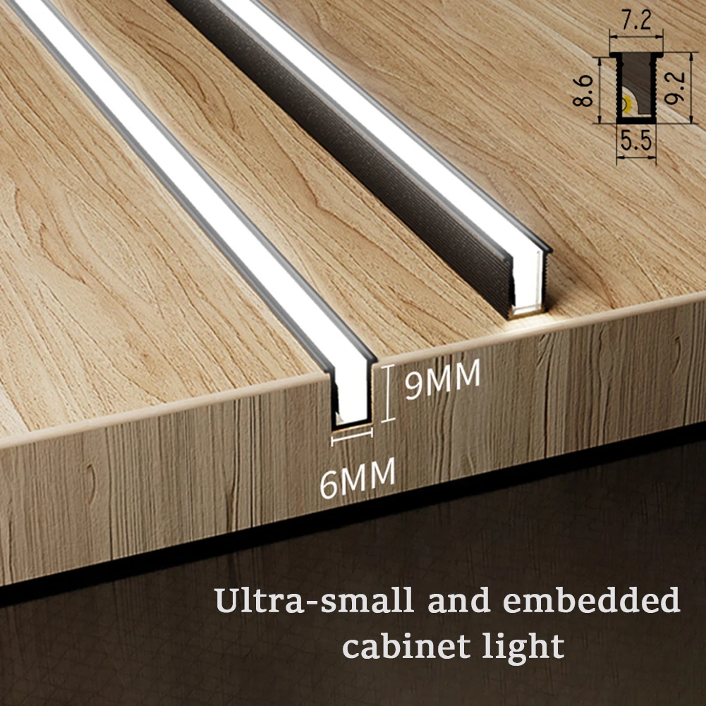 LED Under Cabinet Light Ultra Thin Super Bright Motion Sensor Closet Lights For Wardrobe Cabinet Cupboard (6 X 9mm)