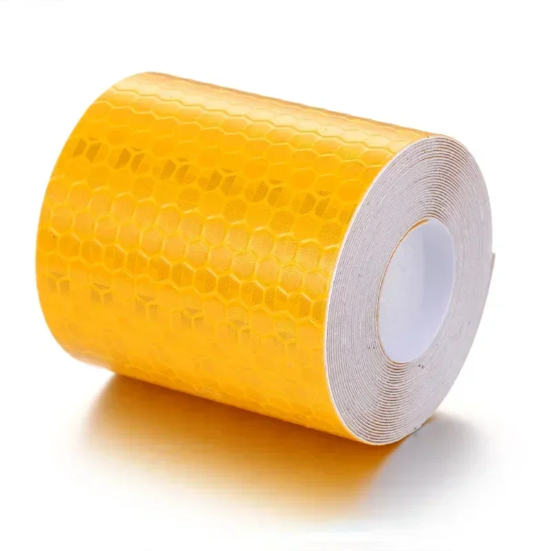 100Cm X 5Cm/Rol Auto Reflecterende Tape Stickers Nacht Waarschuwing Reflecterende Tape Voor Fiets Passanten Veiligheid Bescherming Gloed Tape