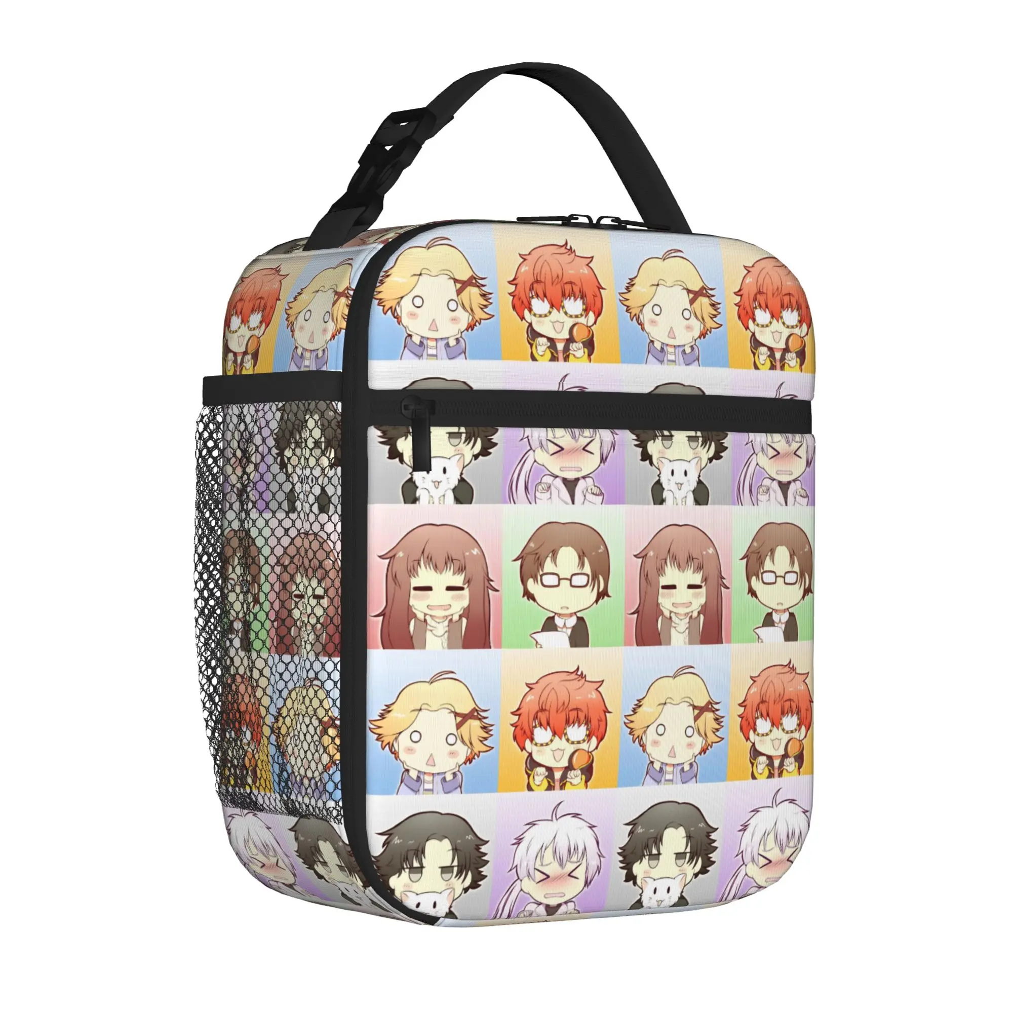 Insulated Lunch Tote Bag Mystic 707 Cartoon Messengers New Zen Jumin Thermal Cooler Lunch Storage Food Box with Handle School
