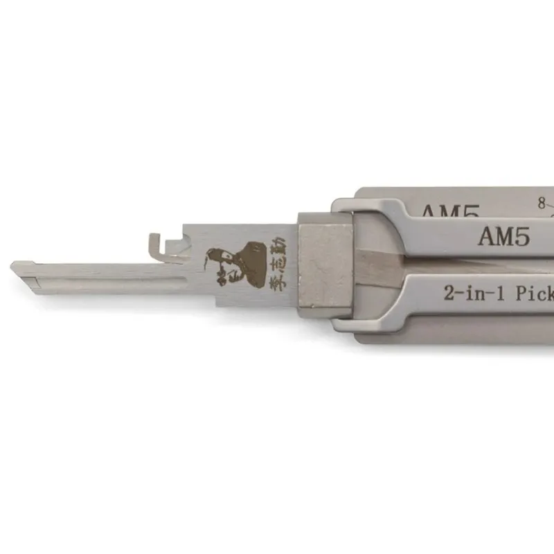 Lishi AM5 2 in 1 Locksmith Tool Lock Pick & Decoder Flat Milling for ABUS Home Door Civil Lock view 5