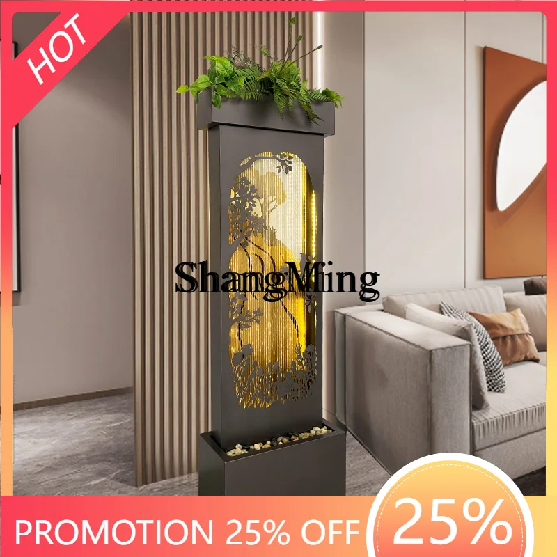 

ZYY senior living room sofa next to the floor running water ornament light luxury high-end landscape decoration landscape