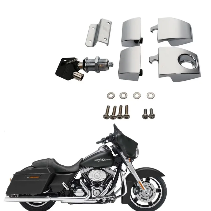 

For Harley Touring Electra Road Street Glide 2006-2013 FLHT FLHR FLHX Motorcycle Acsessories Tour Pack Latches