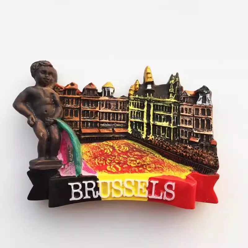 Belgium Fridge Magnets Brussels Gent Brugge Pee Boy Travelling Souvenis Fridge Stickers Home Decor Wedding Gifts