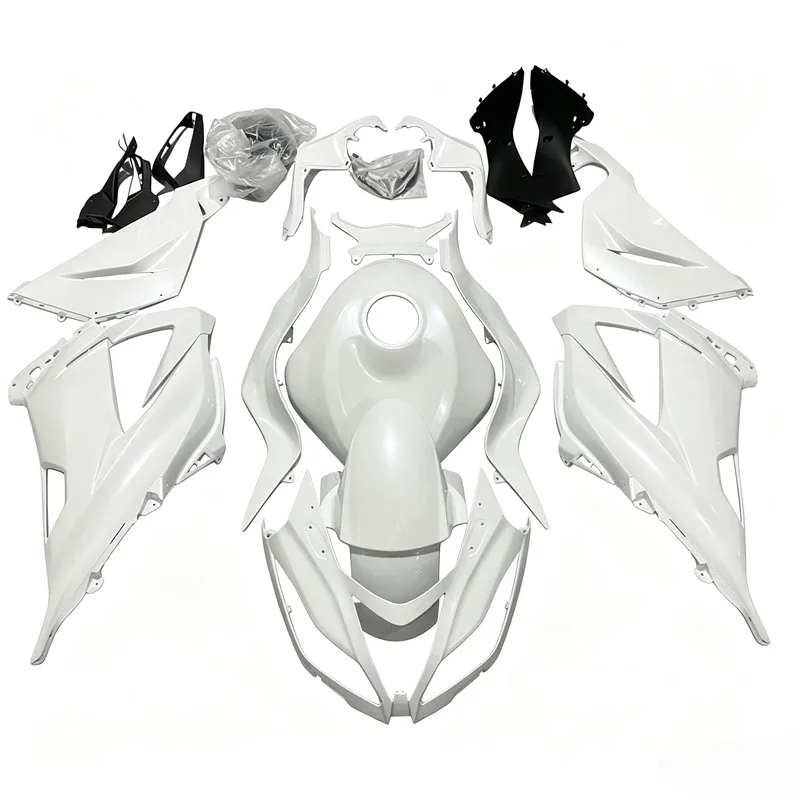 New ABS Fairings Kit Fit for Ninja ZX-6R 636 599 2013 2014 2015 2016 2017 2018 13 14 15 16 17 18 Custom Pearl white