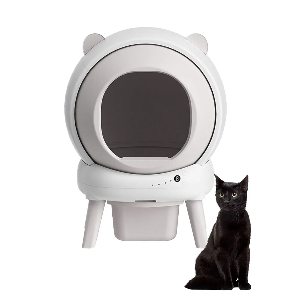 Smart Cat Litter Box With Full-Automatic Induction Cleaning Electric Shovel Anti-Splash Feature Automatic Cat Litter Box