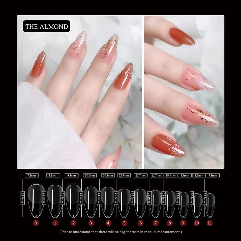 120Pcs False Nails Semi-Frosted Clear Coffin Fake Nail Tips Press on Nails Soak Off Full Cover Nail Capsule For Extension image 5