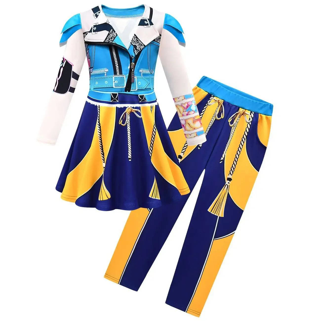 2025 Halloween Enfants Kpop chasseurs de démons Rumi Zoey Mira Cosplay Huntrix Costume perruque pour filles vêtements