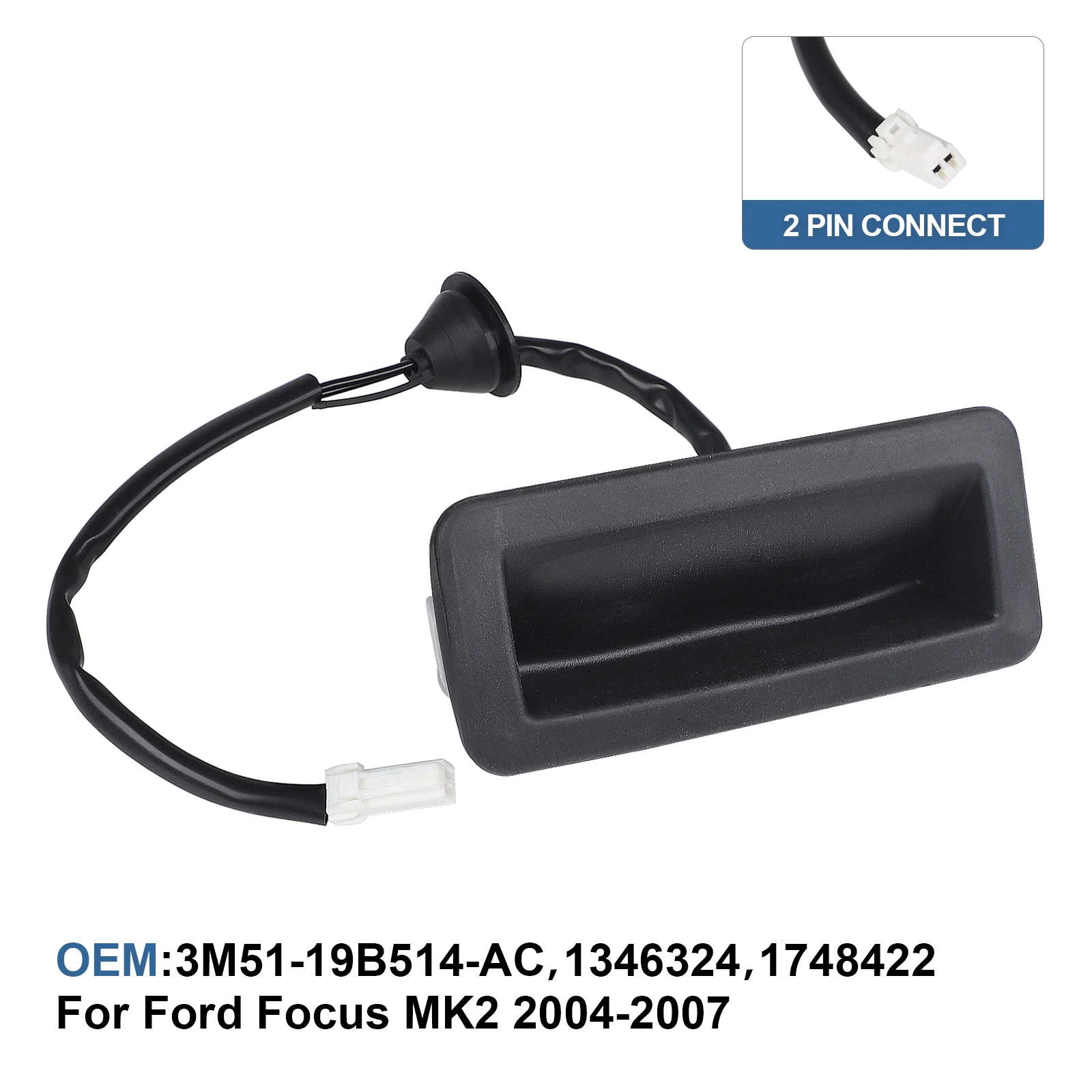 

Black ABS 3M51-19B514-AC 1346324 1748422 Tailgate Switch Opening Button High Quality Car Accessories For Ford Focus 2004-2007