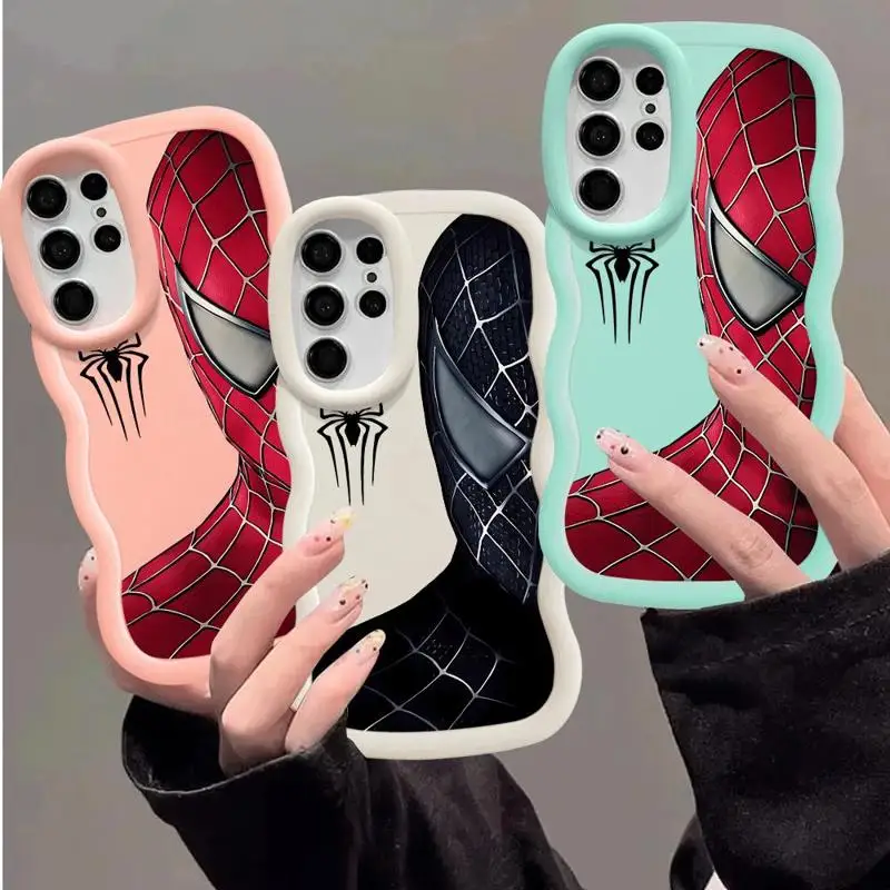 Marvel Sipider Man Case for Samsung S22 S20 S23 Plus A53 A33 S21 FE S24 S21 Ultra A73 A52 A32 A55 A54 A25 A23 A24 Luxury Shell