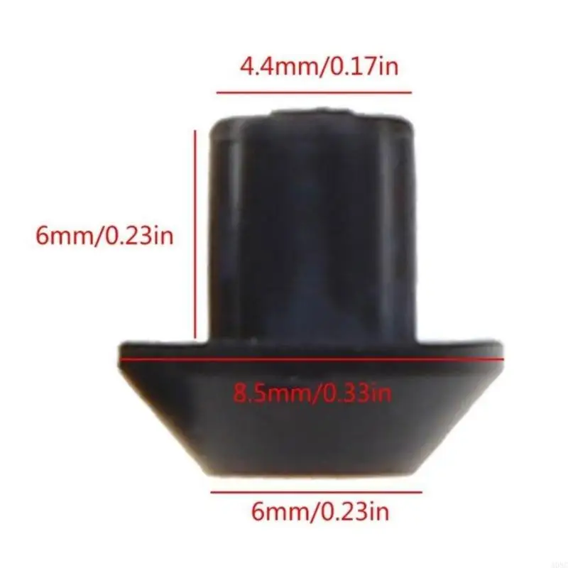 A0NC 48 PCS แผ่นกันลื่นติดตั้งง่ายยางฟุตเตาช่วงยางฟุต