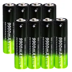 18650 Battery Rechargeable Battery 3.7V 9000mAh Capacity Li-ion Rechargeable Battery for Flashlight Torch Battery Part