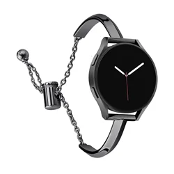 20mm Jewelry Strap for Samsung Galaxy Watch 4 5 Active 2 Gear Sport Metal Chain Woman Correa for Huawei Watch 2 Amazfit Bip Gts2