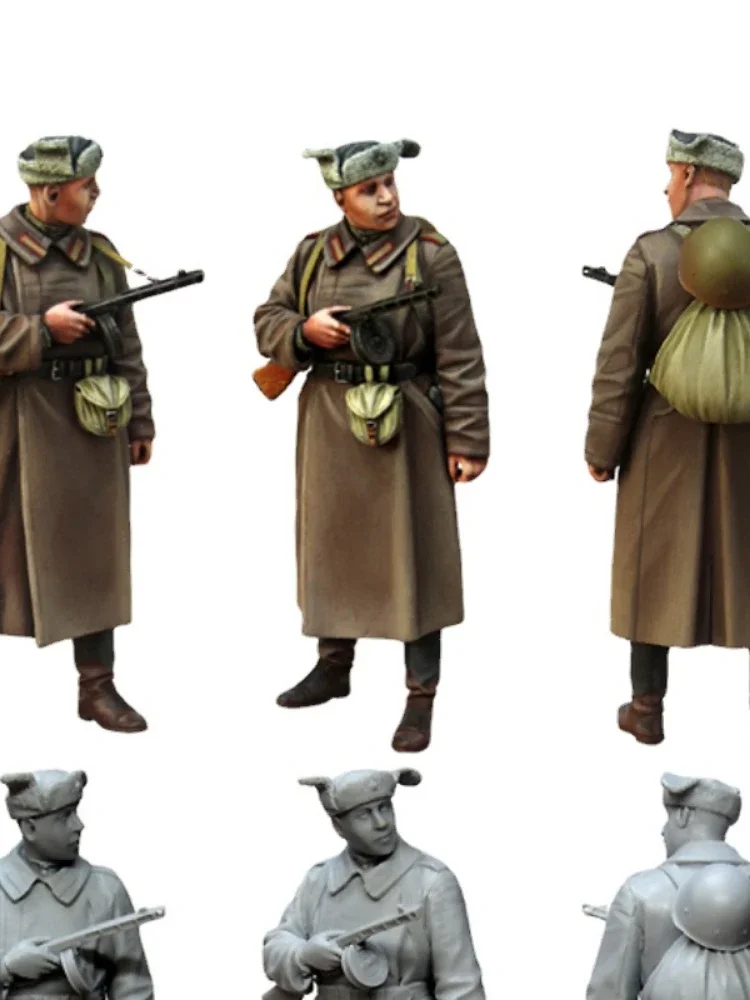 1/35 Die-Cast Resin Figure Assembled Model Kit Historical Military Soldiers Rest Hobby Diorama Unassembled and Unpainted