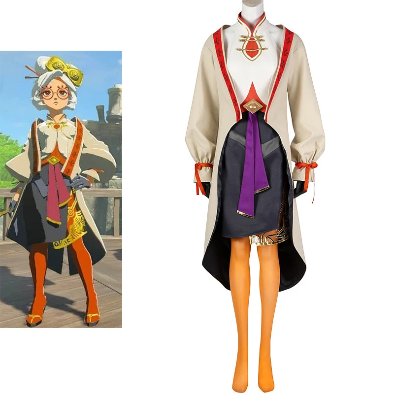 Game Purah Cosplay Costume Women Fancy Top Skirts Cape Full Set Halloween Carnival Party Uniform Suit Christmas Dress Up Outfits