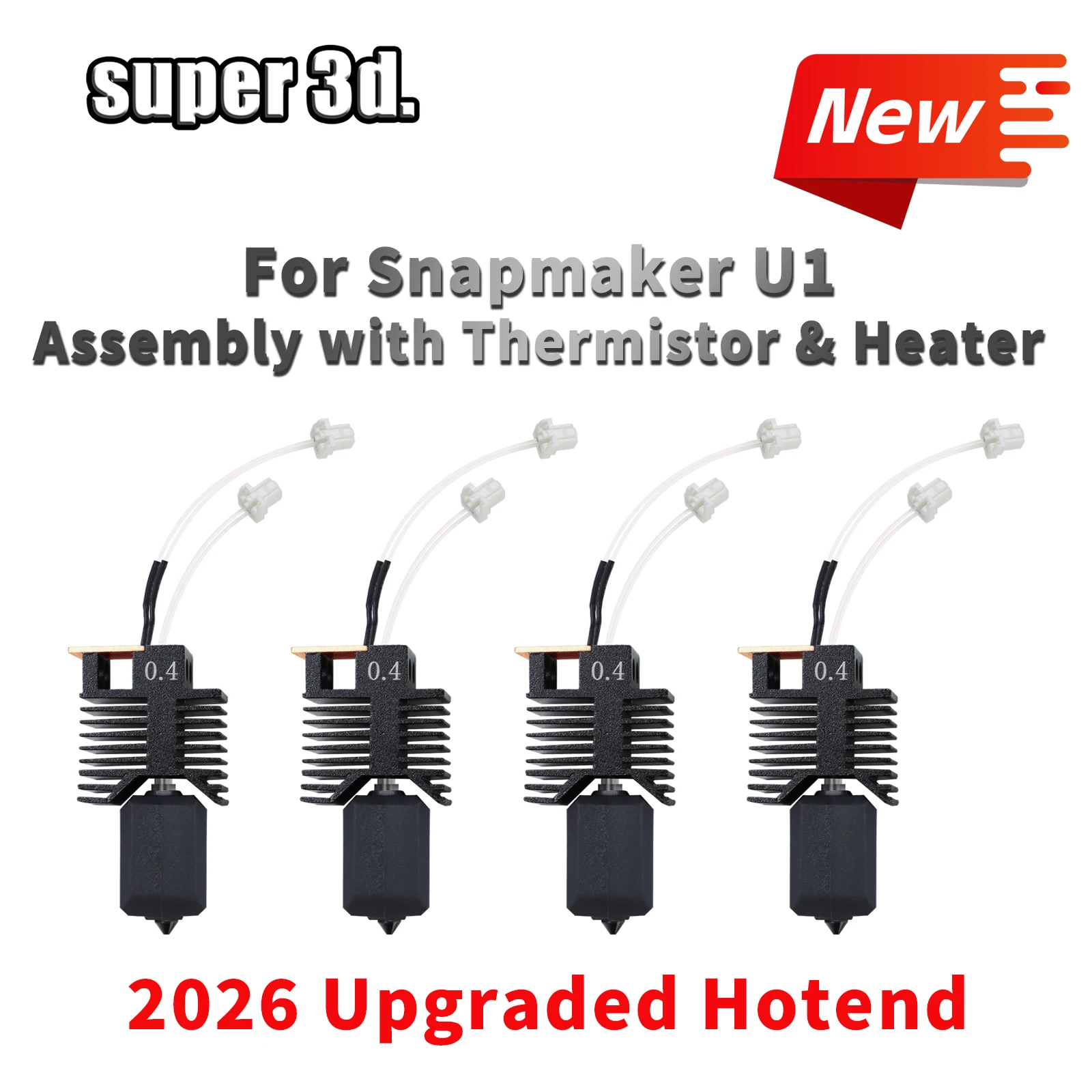 

Upgrade Hotend for Snapmaker u1 Parts Hot End Full Assembled Hotend Plug & Play Ceramic Block Kit SnapmakerU1 3d Pirnter Print H