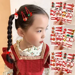 12pcs Side Clips Cute Christmas Party Gift BB Hair Claw for Women Girls Child pin  Accessories Headwear Ornament