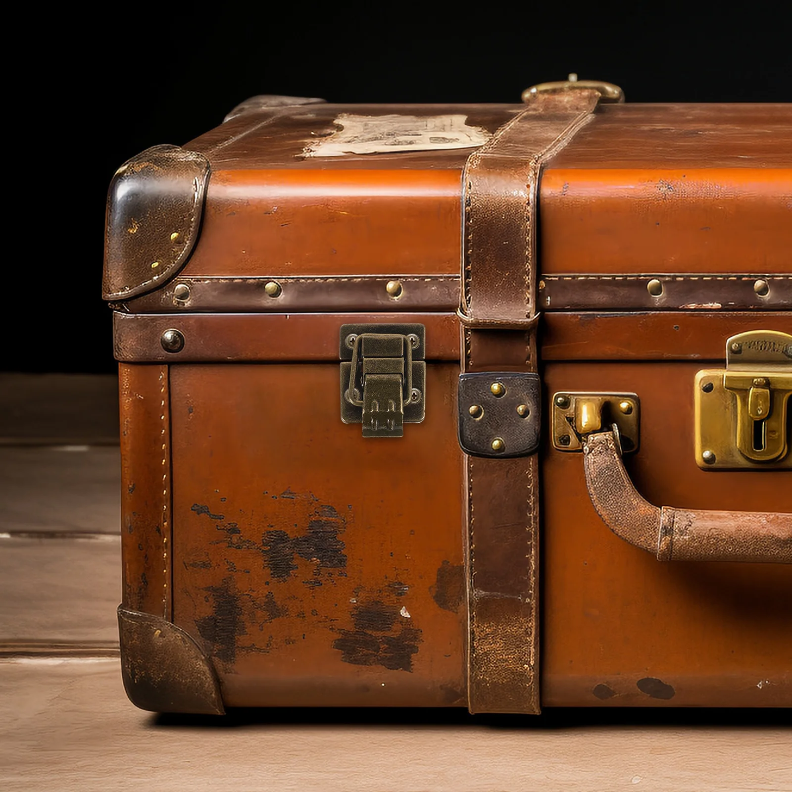 

2Pcs Five Decorative Toggle Latch Metal Style Box Buckle Lock Buckle Hook for Jewelry Case Chest Suitcase Small Lock