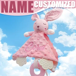 Personalized Name Baby Comforter Blanket, Animal Security Blanket, Soothe Appease Towel, Soft Plush, Doudou, Newborn Gifts