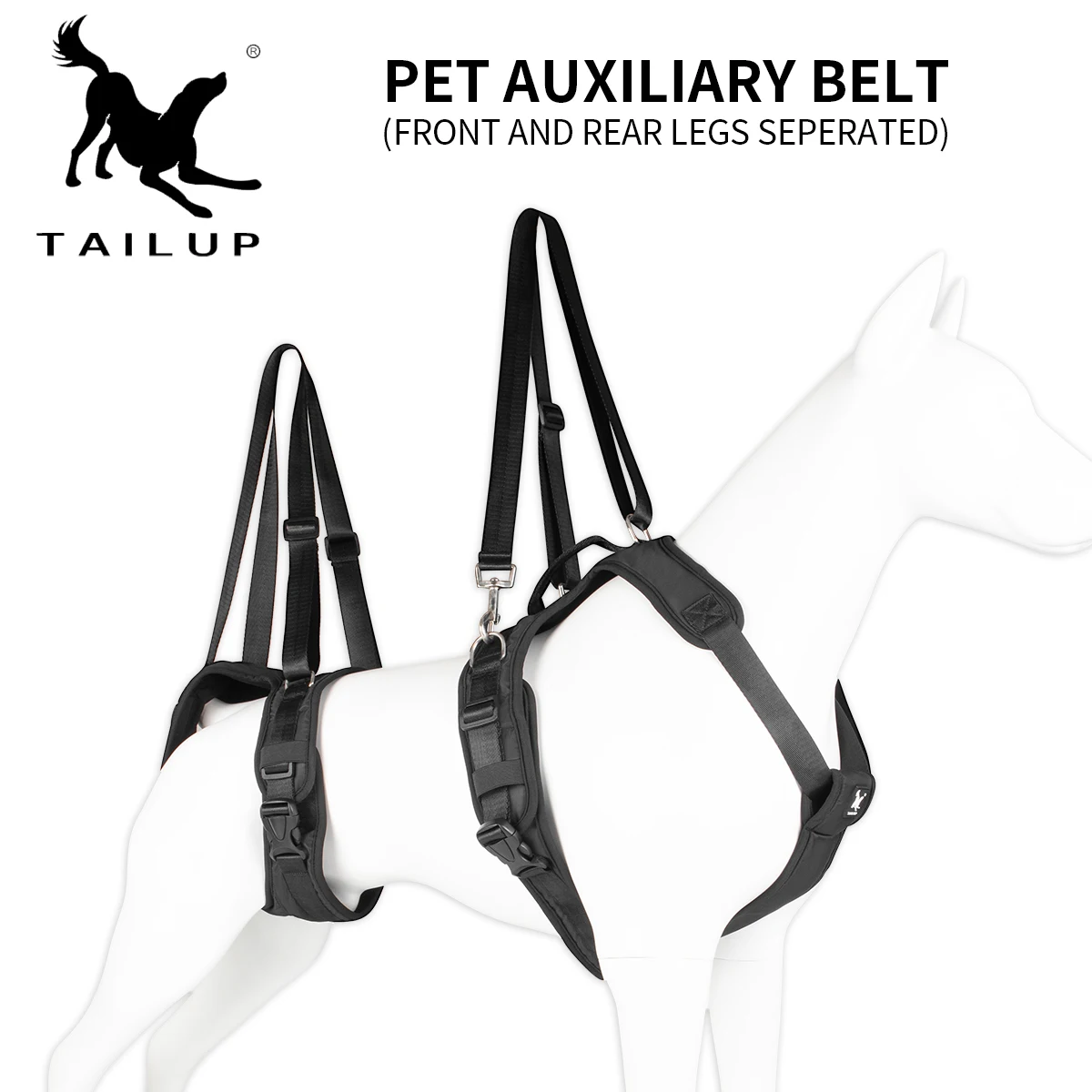 TAILUP Brand Pet Lift Support Harness Disabled Injurie Pet Auxiliary Belt Front Rear Legs Rehabilitation Training HarnessBelt