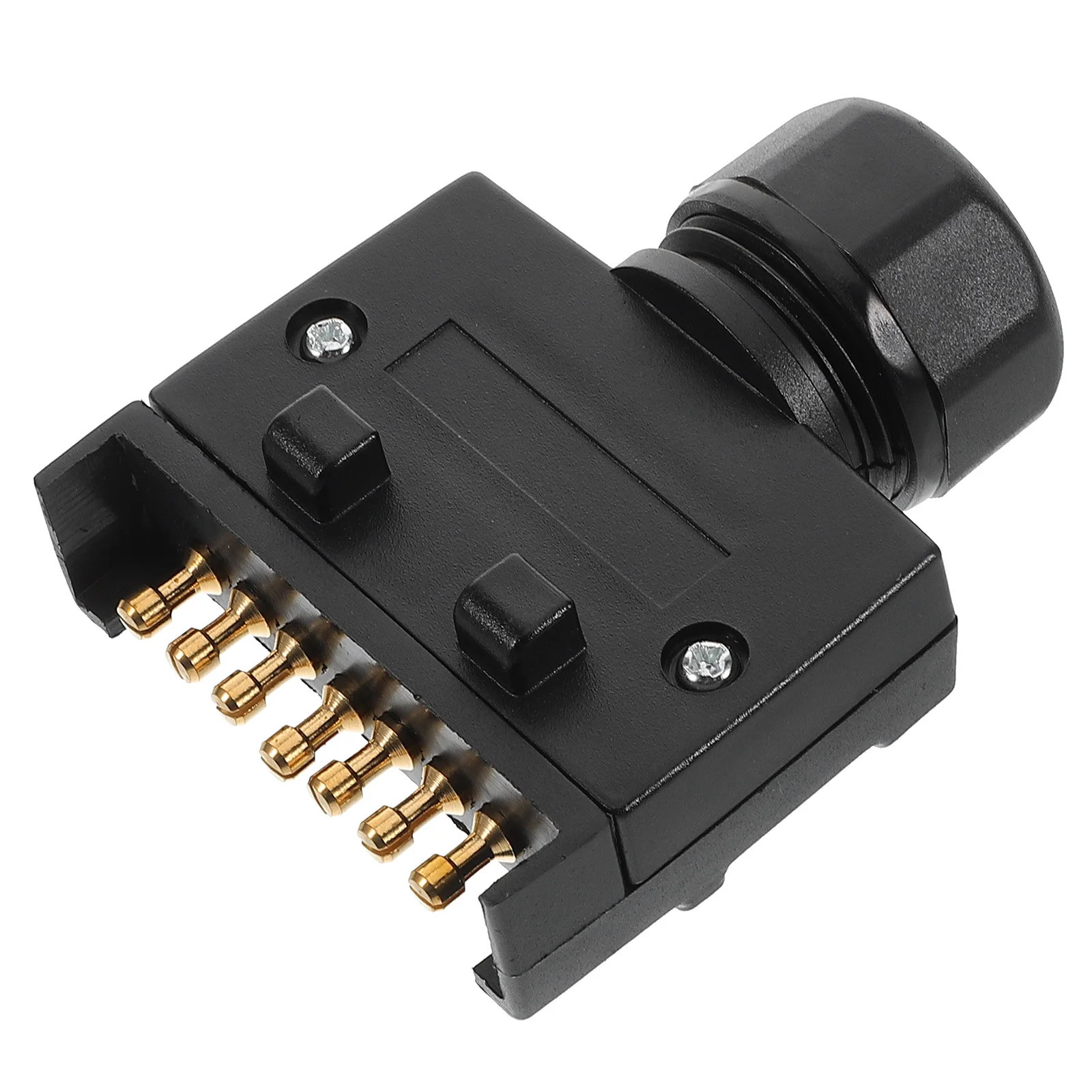 

Australian 7 Pin Flat Trailer Socket Plug 7-Pin Connector Adapter Plastic Gap for Caravan Trailer Rv Truck Tow Brake Light