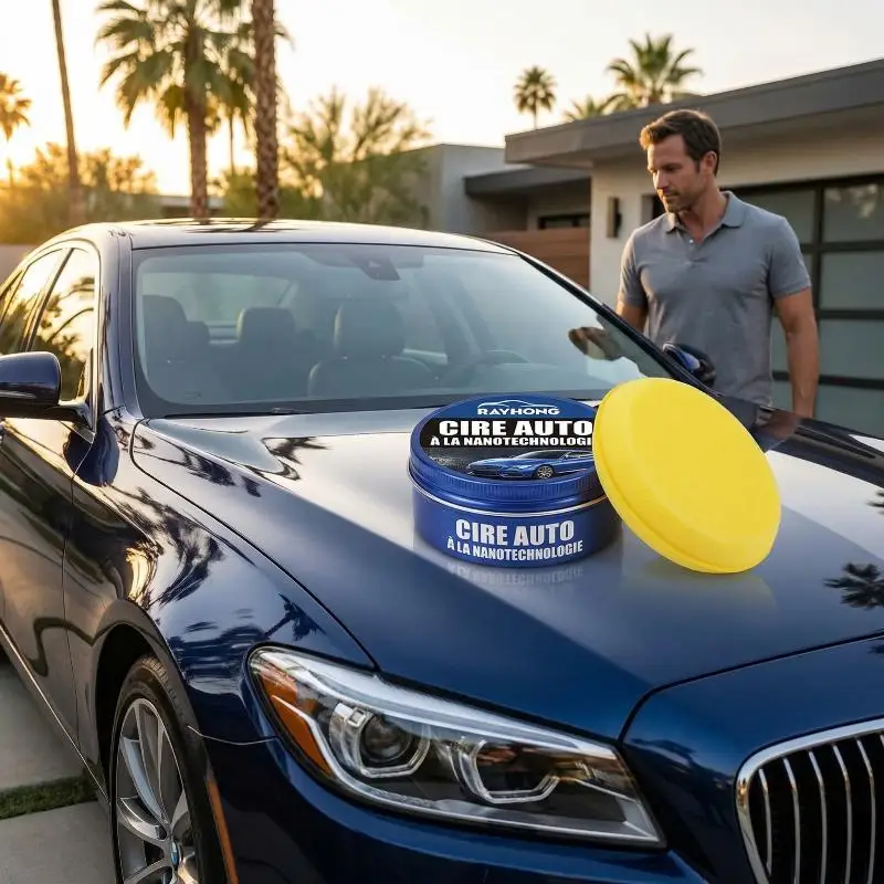 Car Wax Kit Car Paint Polishing Paste Anti  Formula Restores Shine Perfect for At Home Car Detailing and Maintenance