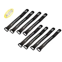 Fasteners Strap 8Pcs/Lot 200mmX20mm Lipo Battery Non-Slip Ribbon Electronics for FPV RC Quad Airplane Boat Car Black