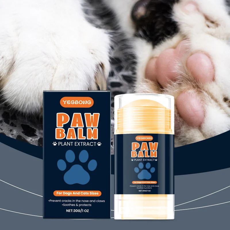

Plant Extract Pet Paw Balm Stick - 30g Moisturizing Care For Dogs & Cats - Improve Dryness With Shea Butter & Coconut Oil