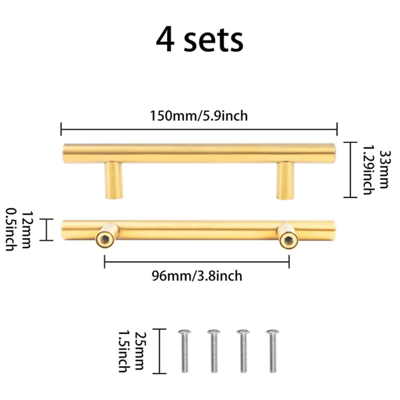 8Pcs / 4 Pair Gold Tray Handles Resin Tray Molds Handles Metal Handle For Silicone Resin Casting Tray Mold Drawer