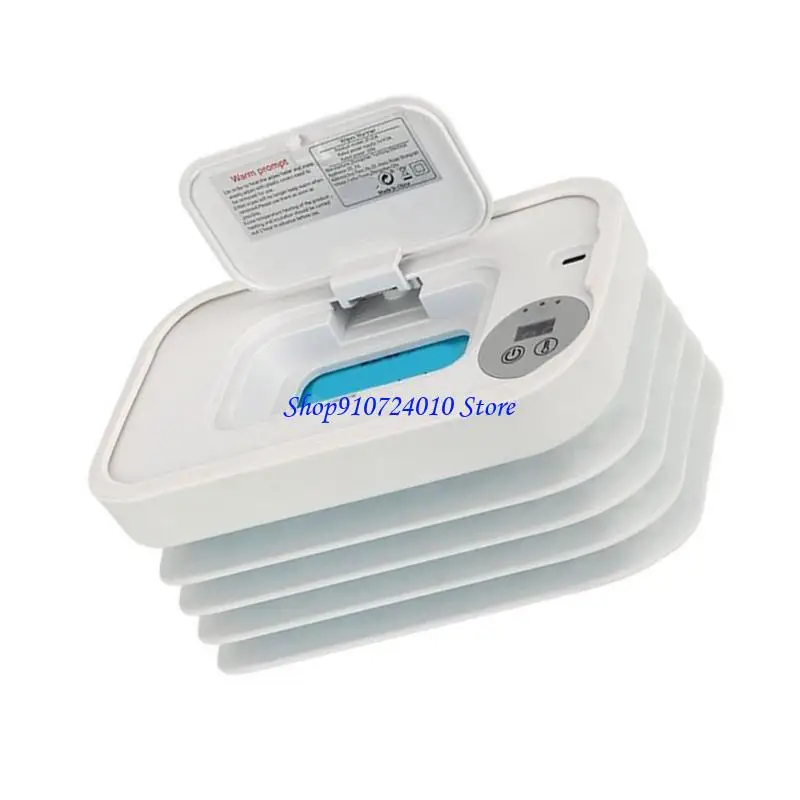 77HD Máy sưởi lau trẻ sơ sinh nhỏ gọn Cài đặt nhiệt có thể gập lại Cấu trúc bằng nhựa