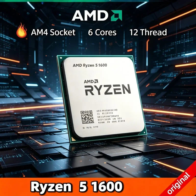 AMD Ryzen 5 1600 in Stock 100% Brand New  R5 1600 3.2 GHz Six-Core Twelve Thread 65W CPU Processor YD1600BBM6IAE Socket AM4
