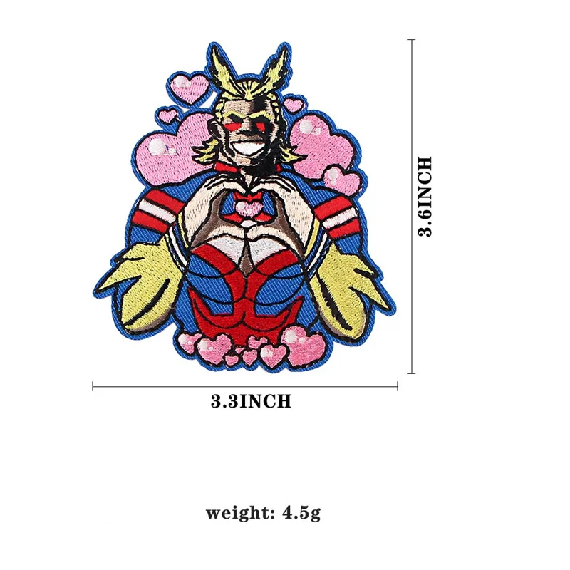 Anime My Hero Academia Patch Cartoon Embroidered Applique Iron Patch Design DIY Sew On Clothes Badge Sticker