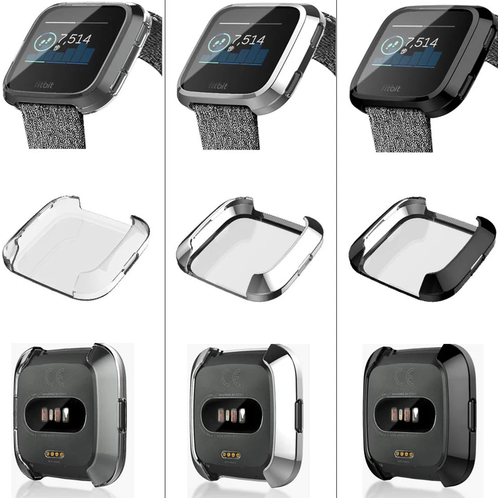 

Electroplating Protective Shell Slim Design Watch Case Cover Film Tpu Protector
