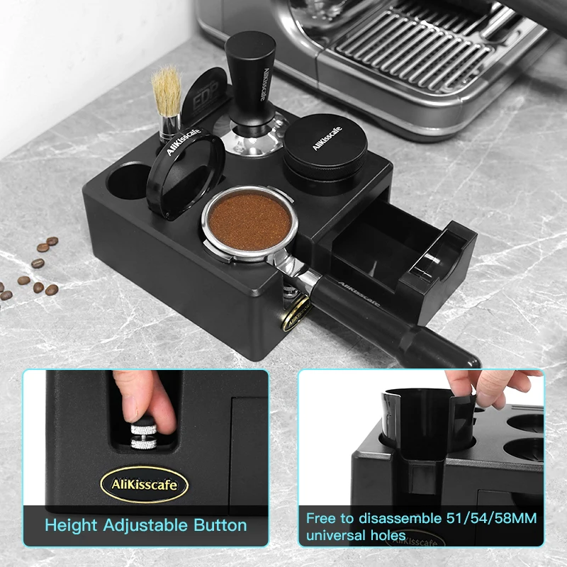 Alikisscafe Coffee Tamping Station 51mm 54mm 57 58mm Portafialter Holder For Delonghi Breville Espresso Accessory Barista Tools