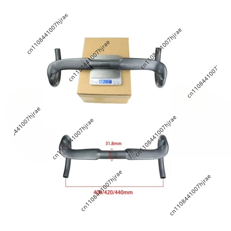Full Carbon Fiber Road Bike Windproof Drop Bar Ultra Light Integrated Internal Routing 31.8mm