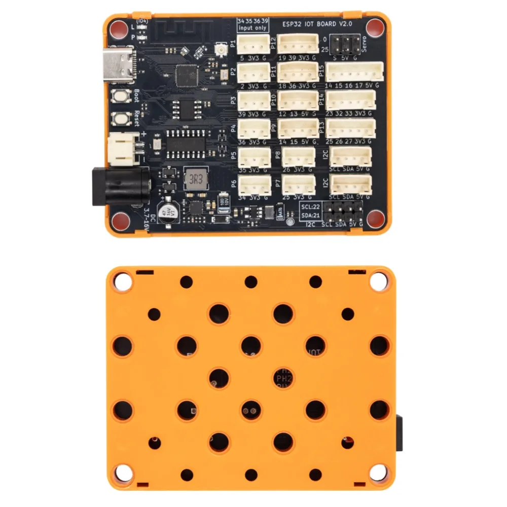 USB-C ESP32 Dev Board PH2.0 Interface 3.7-12V Power Input Built-in Bluetooth 4.2 WiFi Module Compatible with Arduino MicroPython