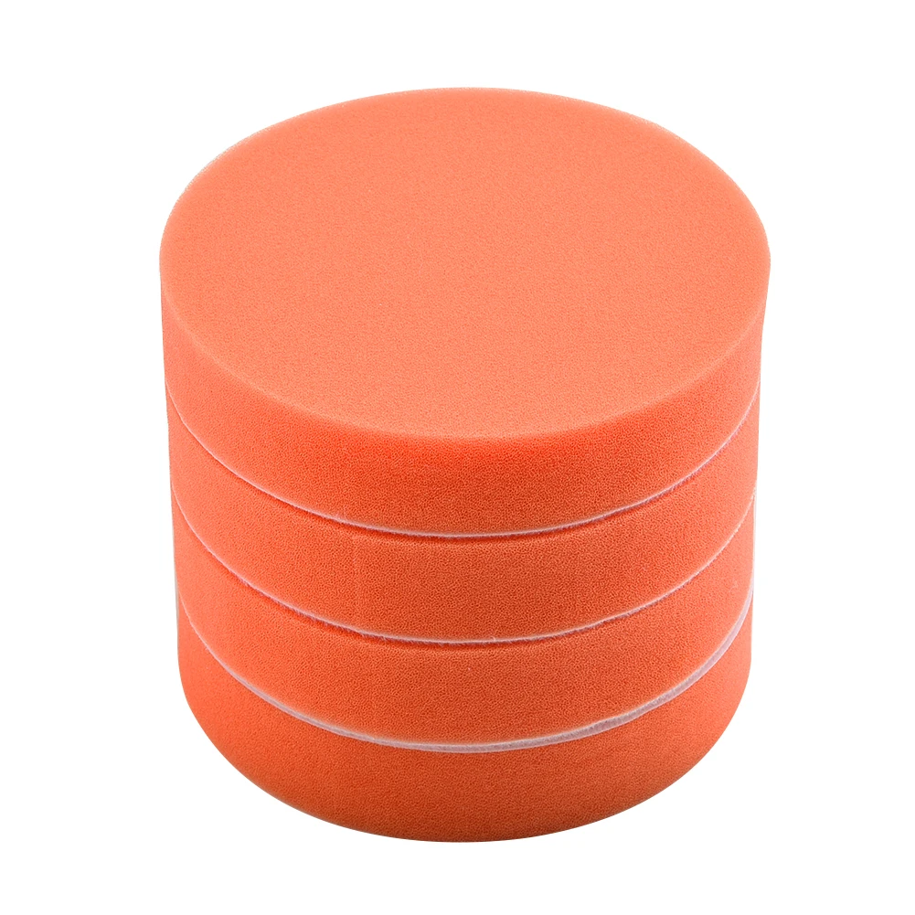 4Pcs Buffing Sponge Pad 125mm 5 Inch Car Polishing Pad Kit Car Buffing Waxing Sponge Polisher Buffer Pads Clean