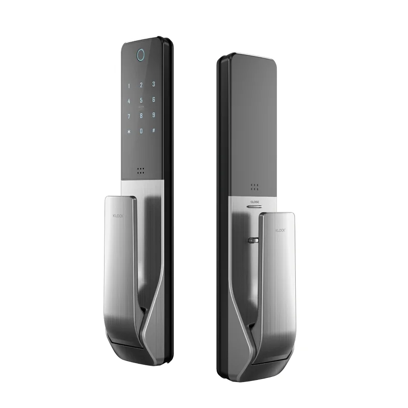 

KLOCK 710 High Quality Password Fingerprint Handle Smart Door Lock Home With Nb-lot Remote Control