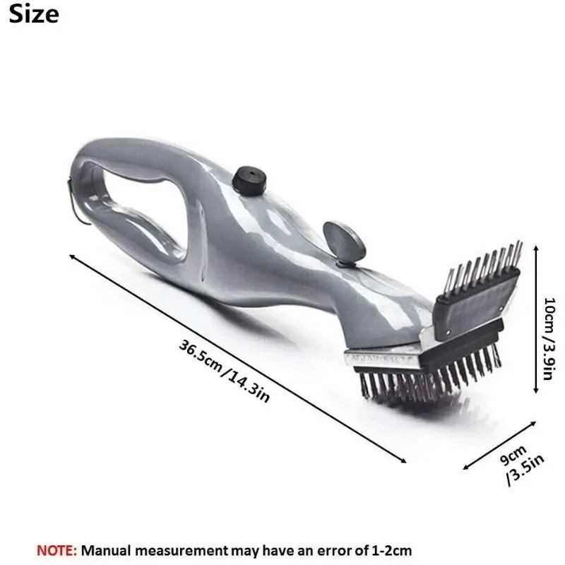 Barbecue Grill Steam Cleaning Brushes BBQ Water Spray Cleaner Brush Grill Accessories Cooking Kitchen Tool Outdoor Grill Brush