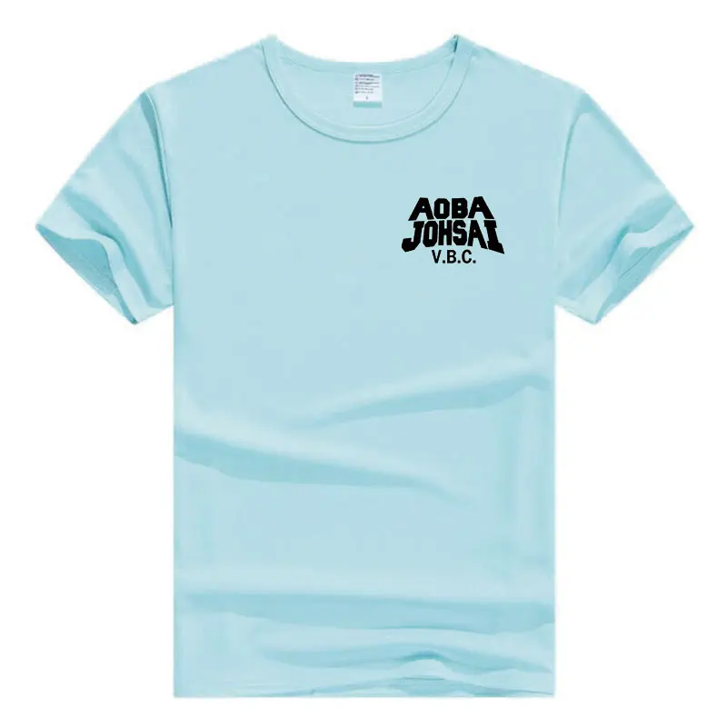 Aoba Johsai Vbc T Shirt damski męski mundurek szkolny koszulka Anime voreleyball Cosplay Manga T-shirt Unisex Janpanese