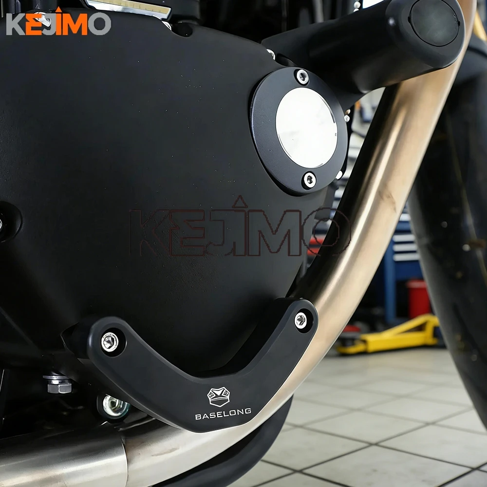 

Left And Right Engine Case Slider Protection blocks FOR Speed Twin Thruxton 1200 R RS Speed Twin 1200 SpeedTwin 900 2016 - 2025