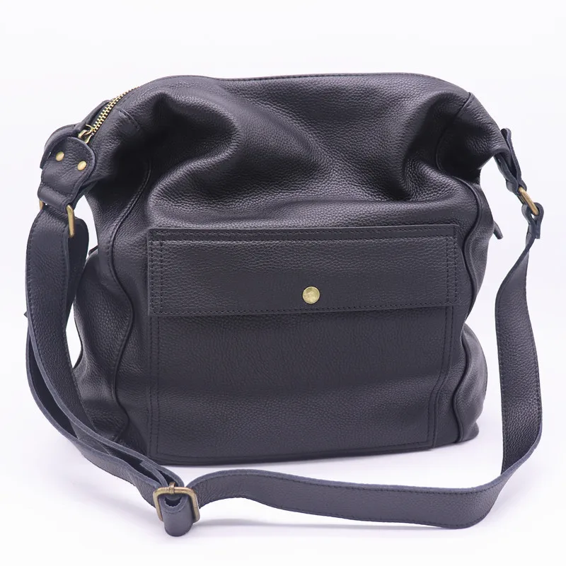 

100% Soft Cowhide Leather Crossbody Bag Women Bag Casual Tote Purses Designer Handbag Lady Shoulder Bag 2025 Trend Messenger Bag