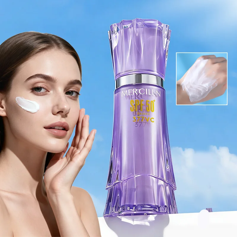 Mercilen Sunscreen 30g, Moisturizing, Sun-Protecting, and Skin-Brightening All-In-One, Spf50+/Pa+++ High-Level Sun Protection, Refreshing and Non-Greasy, Waterproof and Sweat-Proof, Suitable for Summer Outdoor Activities, Beaches, Face, and Whole Body