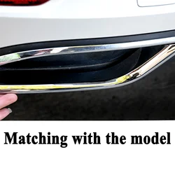 1 Pair Rear Bumper Trim Bezels Stainless Steel Chrome Left and Right Chromium Styling For Golf Mk7 VII 5-door sedan 2018