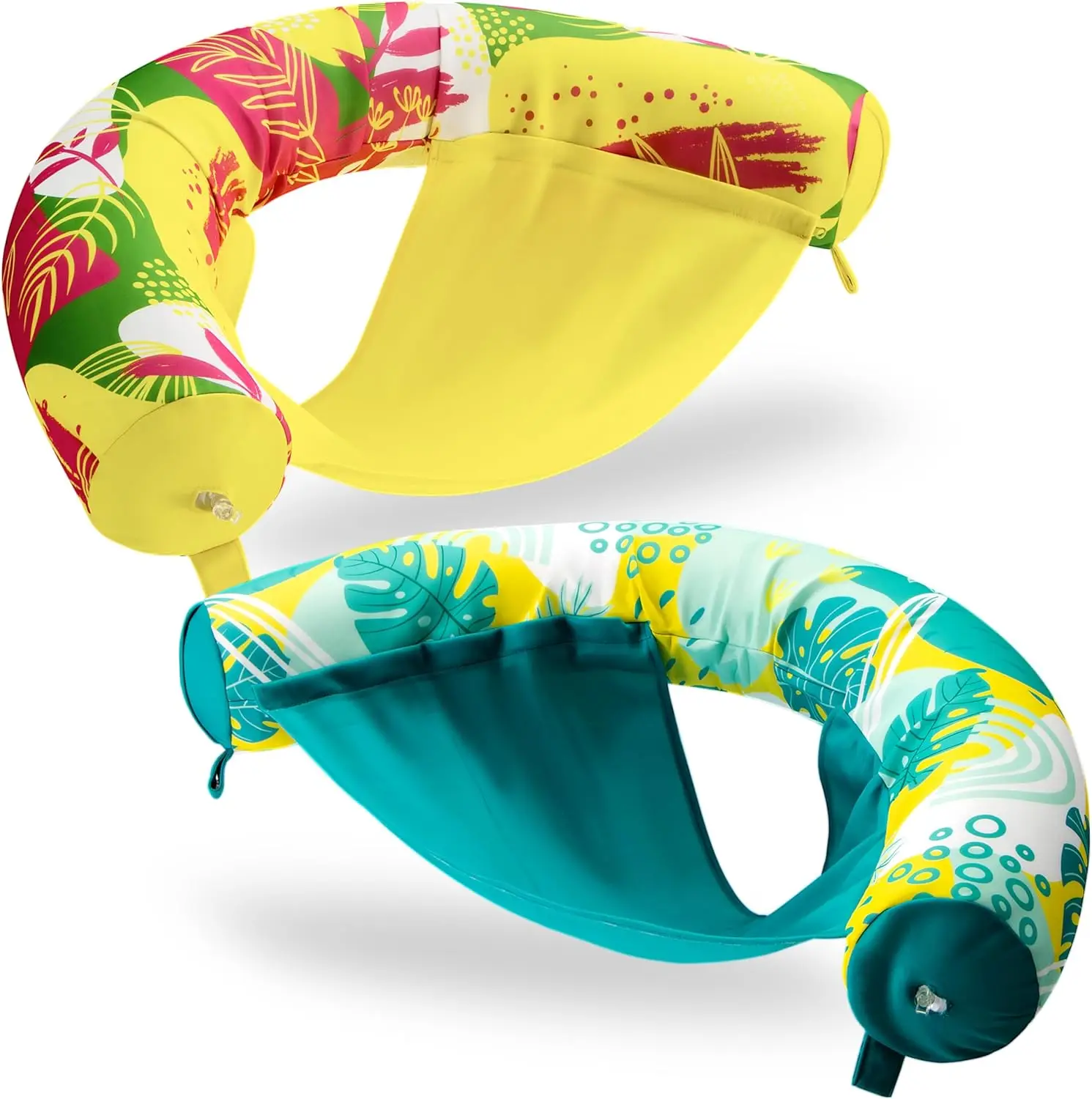 

Pool Floats Adult, Inflatable Noodle Chair with Sling Soft Fabric, Floating Pool Float Lounge for Summer Water Fun