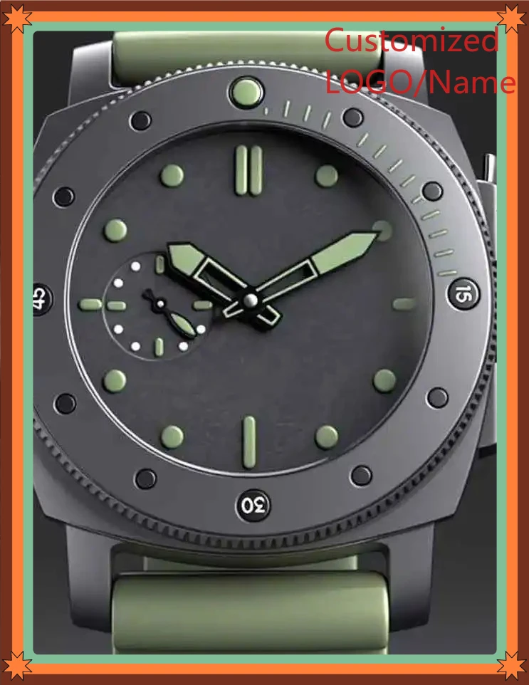 A989 Store 46mm Men's Luxury Watch in 904L Steel Automatic Mechanical Movement Customized Watches