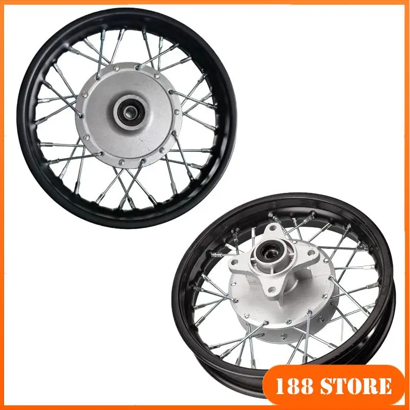 

2.50-10 Front or rear wheels Black Front & Rear Iron Wheels Rims for Pit Dirt Motorcycle off-road motorcycle Parts