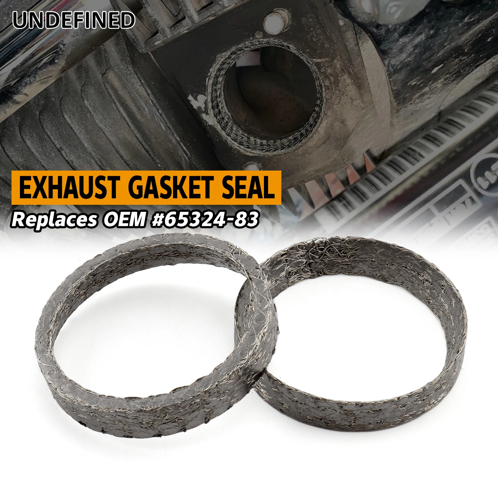 

Motorcycle 2pcs Tapered Exhaust Gaskets Seal For Harley Big Twin Sportster Dyna Fat Street Bob Softail Touring Replace 65324-83